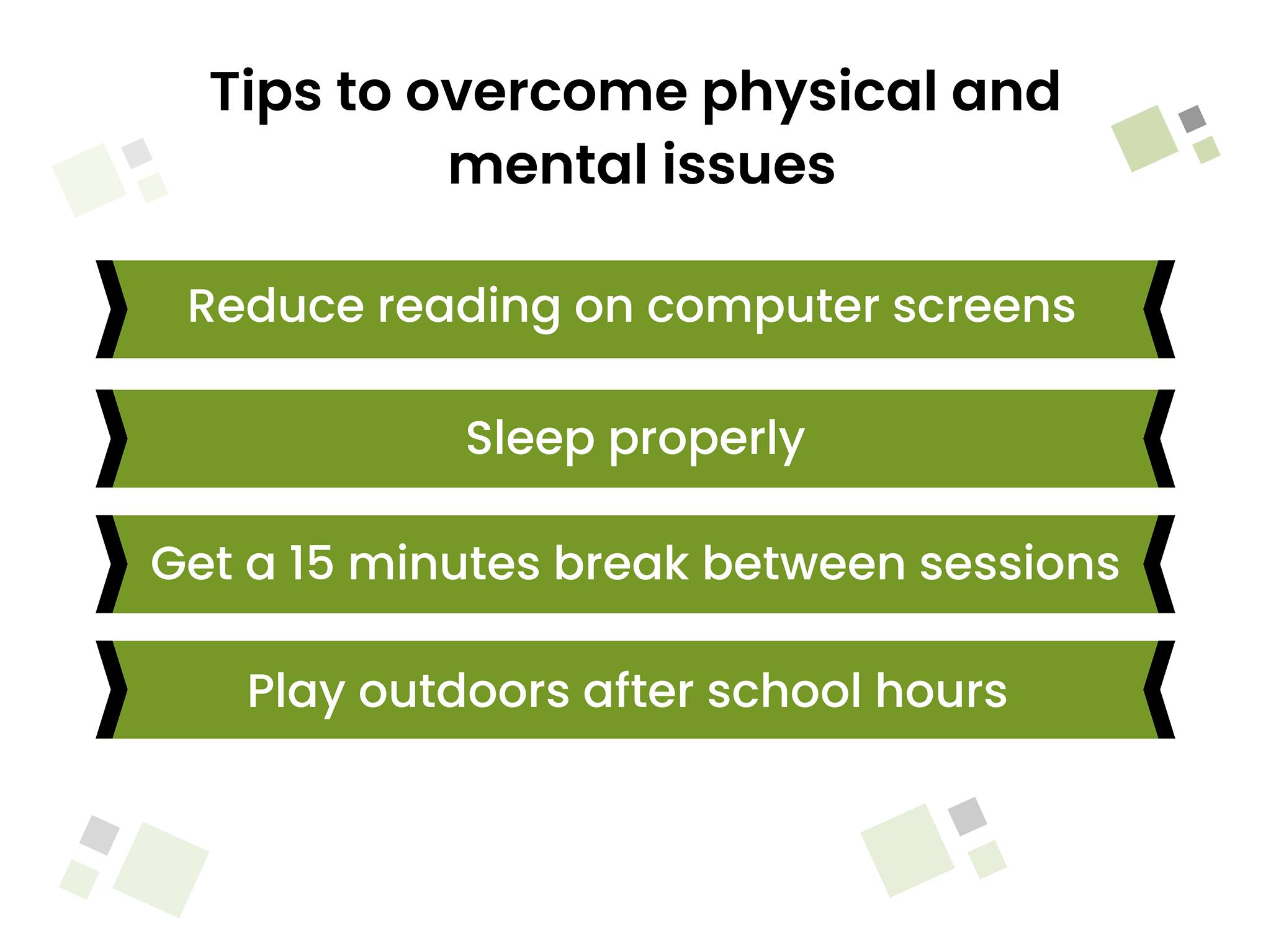 Tips to overcome physical and mental issues