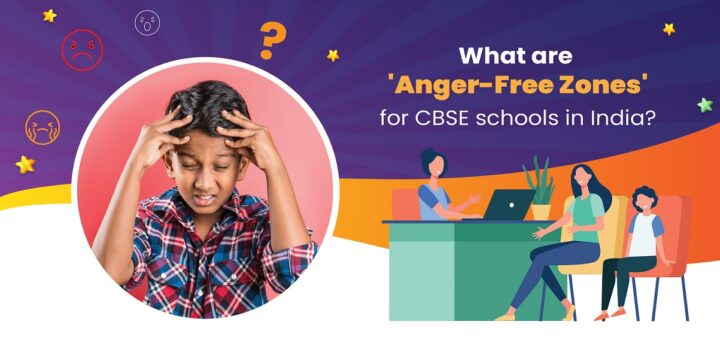 What are 'anger-free zones' for CBSE schools in India?
